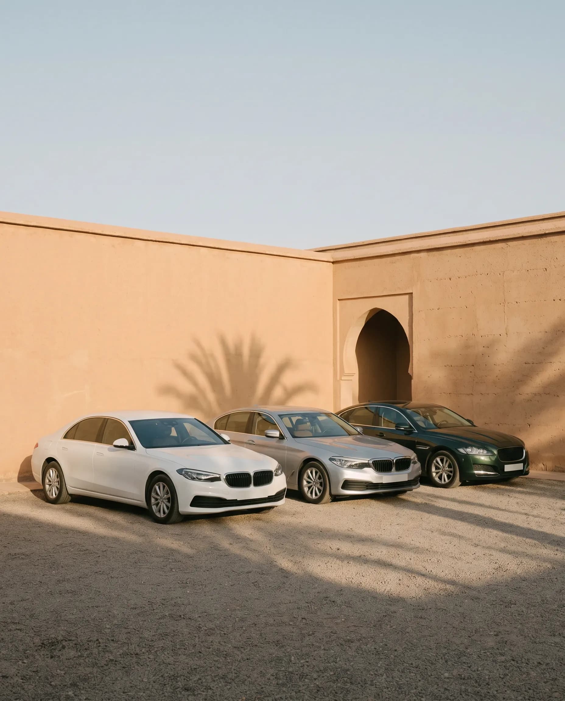 Client remettant les clés de sa Range Rover de location au parking P1 de l'aéroport Marrakech-Ménara